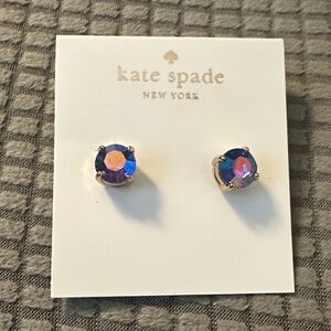 Kate Spade Iridescent Blue Stud Earrings